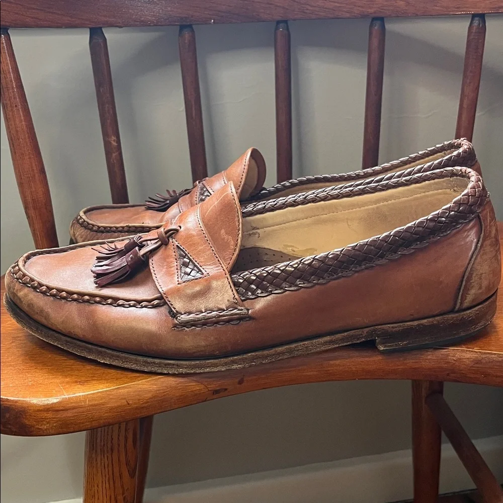 Allen Edmonds Leather Tassel Loafers Size 12 - Picture 6 of 10